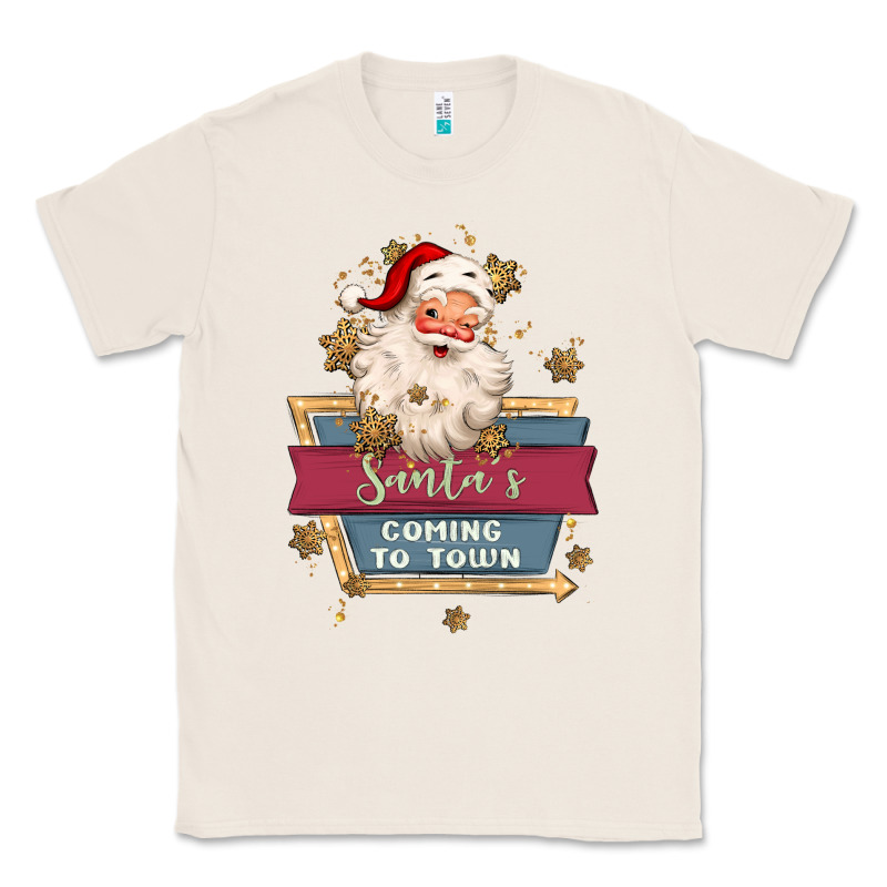 Santa's Coming To Town Classic Tee by MaliasSmallBusiness | Teevron