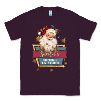 Plum santa's coming to town Classic Tee - MaliasSmallBusiness