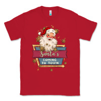 Red santa's coming to town Classic Tee - MaliasSmallBusiness