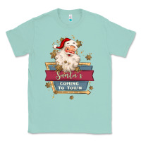 Seafoam santa's coming to town Classic Tee - MaliasSmallBusiness