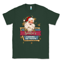 Sports Green santa's coming to town Classic Tee - MaliasSmallBusiness