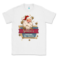 White santa's coming to town Classic Tee - MaliasSmallBusiness