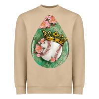 Mushroom baseball and western roses teardrop  6 Heavyweight Sweatshirt - BundleAndBundleShop