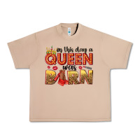 Burro on this day a queen was born Urban Heavy Tee - NancyCooperArtShop