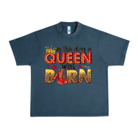 Midnight Navy on this day a queen was born Urban Heavy Tee - NancyCooperArtShop