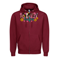 Burgundy Moody Heifer Mother's Day Zipper Hoodie - texasbilliewilder