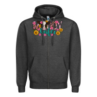 Charcoal Heather Moody Heifer Mother's Day Zipper Hoodie - texasbilliewilder