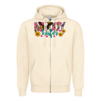 Sandshell Moody Heifer Mother's Day Zipper Hoodie - texasbilliewilder