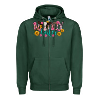 Sports Green Moody Heifer Mother's Day Zipper Hoodie - texasbilliewilder