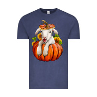 Vintage Denim fall pumpkin lamb nancy cooper Vintage Tee - NancyCooperArtShop