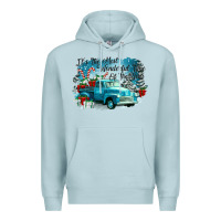 Blue Mist its the wonderful time of the year truck Premium Hoodie - CowGirlArtShop