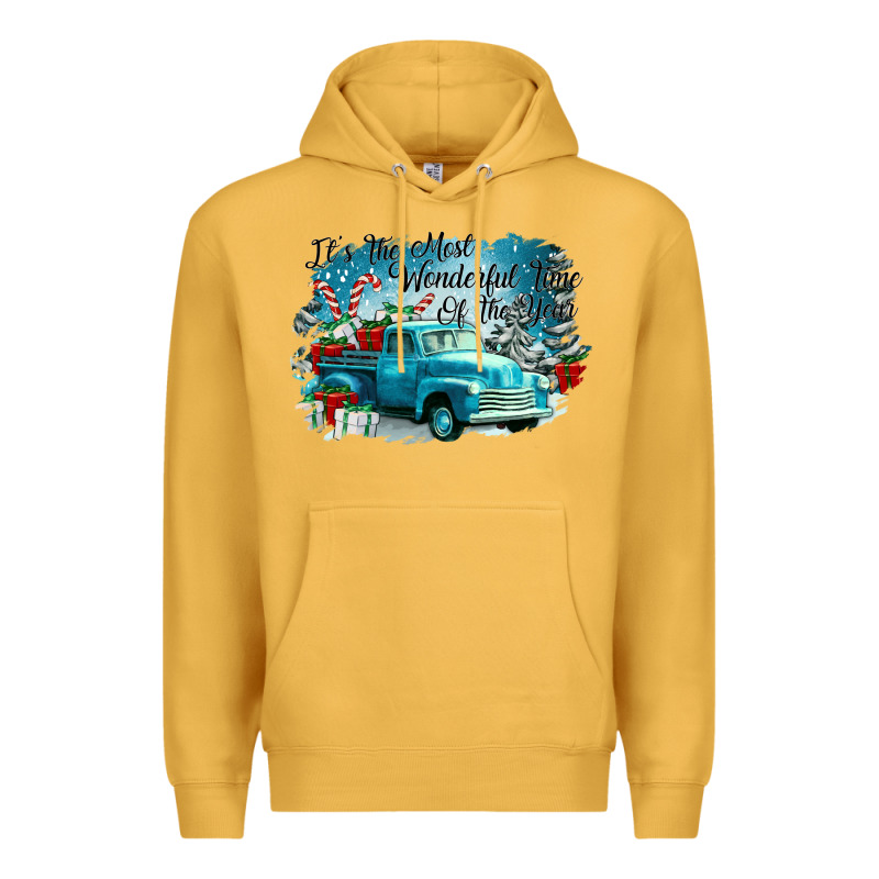 Its The Wonderful Time Of The Year Truck Premium Hoodie by CowGirlArtShop | Teevron