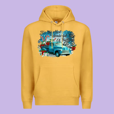 Its The Wonderful Time Of The Year Truck Premium Hoodie Designed By Cowgirlartshop