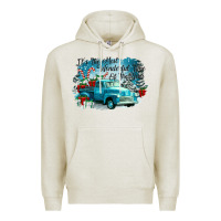 Oatmeal Heather its the wonderful time of the year truck Premium Hoodie - CowGirlArtShop