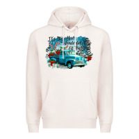 Pale Pink its the wonderful time of the year truck Premium Hoodie - CowGirlArtShop