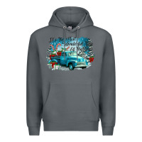 Rock its the wonderful time of the year truck Premium Hoodie - CowGirlArtShop