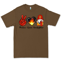 Cacao peace love firefighter Premium Tee - Artiststas