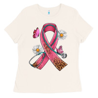 Bone Cancer Ribbon Stethoscope Daisy Butterfly Ladies Tee - Artiststas