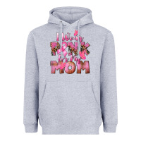 Heather Grey i wear pink for my mom Heavyweight Hoodie - CowGirlArtShop