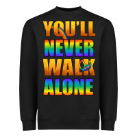 Black Lgbtq You'll Never Walk Alone With Peace Heavyweight Sweatshirt - BundleAndBundleShop