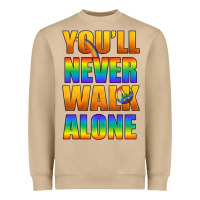 Mushroom Lgbtq You'll Never Walk Alone With Peace Heavyweight Sweatshirt - BundleAndBundleShop