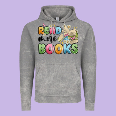 Read More Books Vintage Hoodie Designed By Maliassmallbusiness