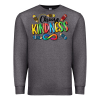 Charcoal Heather Chose Kindness Autism Premium Sweatshirt - CowGirlArtShop