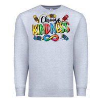 Heather Grey Chose Kindness Autism Premium Sweatshirt - CowGirlArtShop