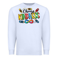 White Chose Kindness Autism Premium Sweatshirt - CowGirlArtShop