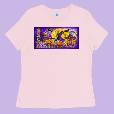 Spooky Squad Mug Ladies Tee Designed By Bundleandbundleshop
