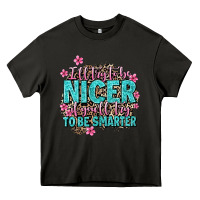 Asphalt i'll try to be nicer if you'll try ti be smarter Heavy Core Tee - AdoDesignShop