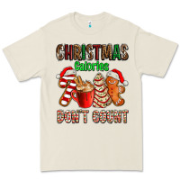 Christmas Calories Dont Count With  Christmas Tree Cake And Cookies Ad Premium Tee | Teevron