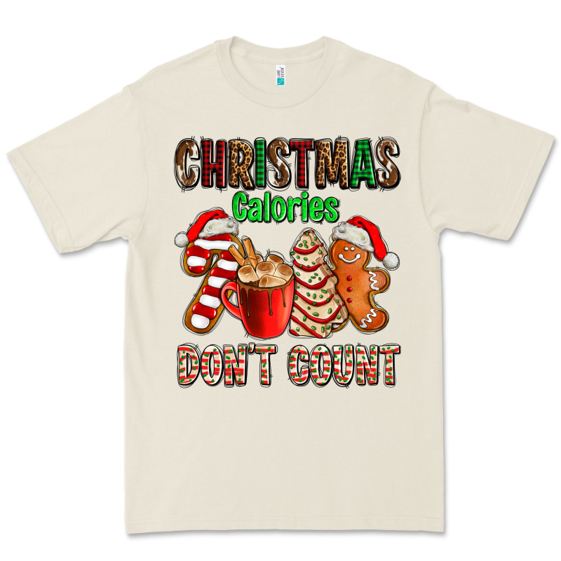 Christmas Calories Dont Count With  Christmas Tree Cake And Cookies Ad Premium Tee by AdoDesignShop | Teevron
