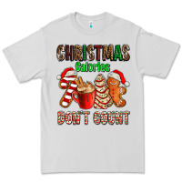 Dove Grey christmas calories dont count with  christmas tree cake and cookies ad Premium Tee - AdoDesignShop