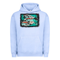 Pigment Grape Ice western serape cowhide turquoise glitter Urban Hoodie - FaDigitalArtStudio