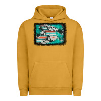 Pigment Peanut Butter western serape cowhide turquoise glitter Urban Hoodie - FaDigitalArtStudio