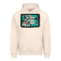 Sandshell western serape cowhide turquoise glitter Urban Hoodie - FaDigitalArtStudio