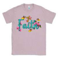 Lilac faith with flower and butterfly Classic Tee - NancyCooperArtShop