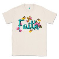 Natural faith with flower and butterfly Classic Tee - NancyCooperArtShop
