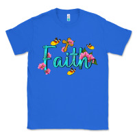True Royal faith with flower and butterfly Classic Tee - NancyCooperArtShop