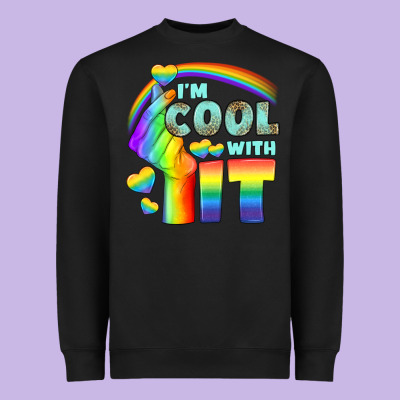 Lgbtq İ'm Cool With İt Heavyweight Sweatshirt Designed By Bundleandbundleshop
