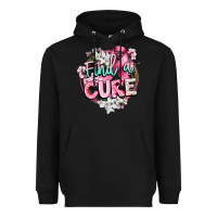 Black find a cure cancer awareness Heavyweight Hoodie - CowGirlArtShop