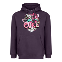 Plum find a cure cancer awareness Heavyweight Hoodie - CowGirlArtShop