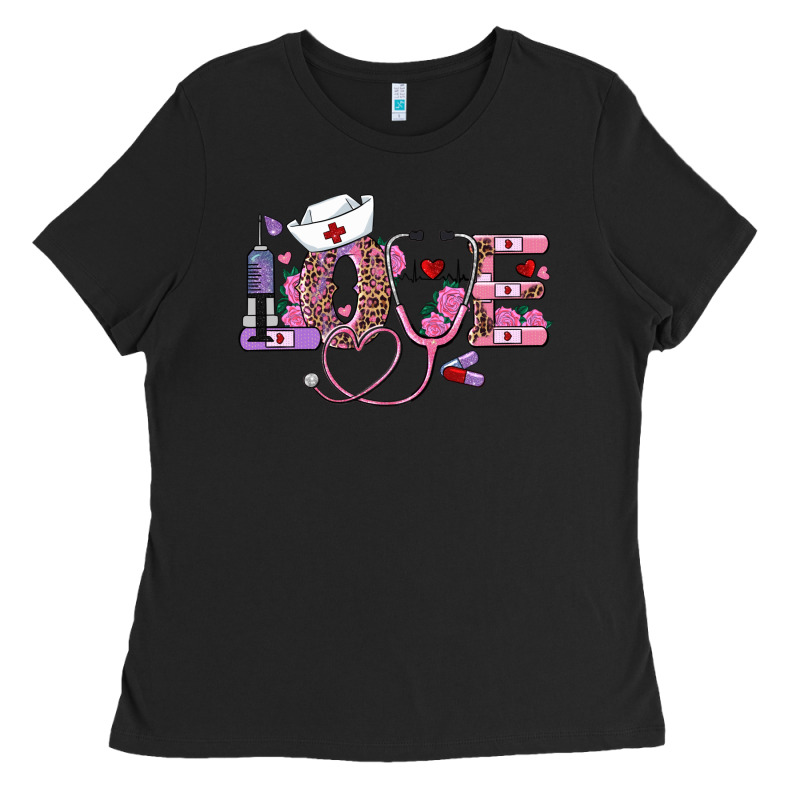 Valentines Day Nurse Love Ladies Tee by RanaPortraitStore | Teevron