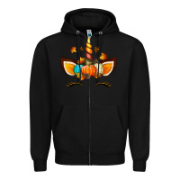 Black Unicorn Fall Zipper Hoodie - texasbilliewilder