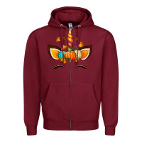 Burgundy Unicorn Fall Zipper Hoodie - texasbilliewilder