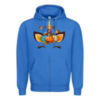 True Royal Unicorn Fall Zipper Hoodie - texasbilliewilder