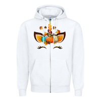 White Unicorn Fall Zipper Hoodie - texasbilliewilder