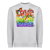 Heather Grey Love Has No Gender Pride Lgbtq Heavyweight Sweatshirt - BundleAndBundleShop