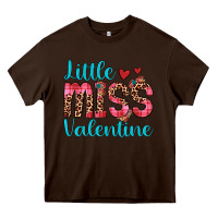 Chocolate Brown little miss valentine Heavy Core Tee - JahusDesignShop